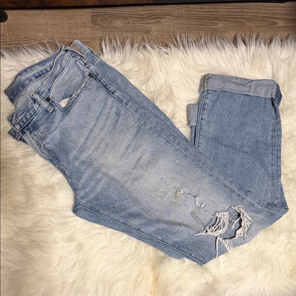 Abercrombie & Fitch Light Blue Boyfriend Jeans